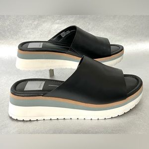 Dolce Vita Black Milo Wedge Sandals